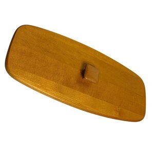 Longaberger Woodcrafts Maple Wooden Lid Rustic Farmhouse Baster Cover Accessory